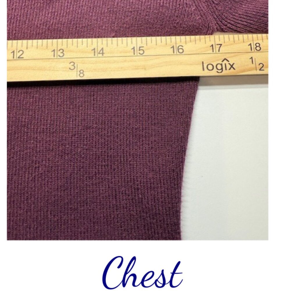Tailor B. Moss Clothing Sweater Wine Size Small - Picture 4 of 5